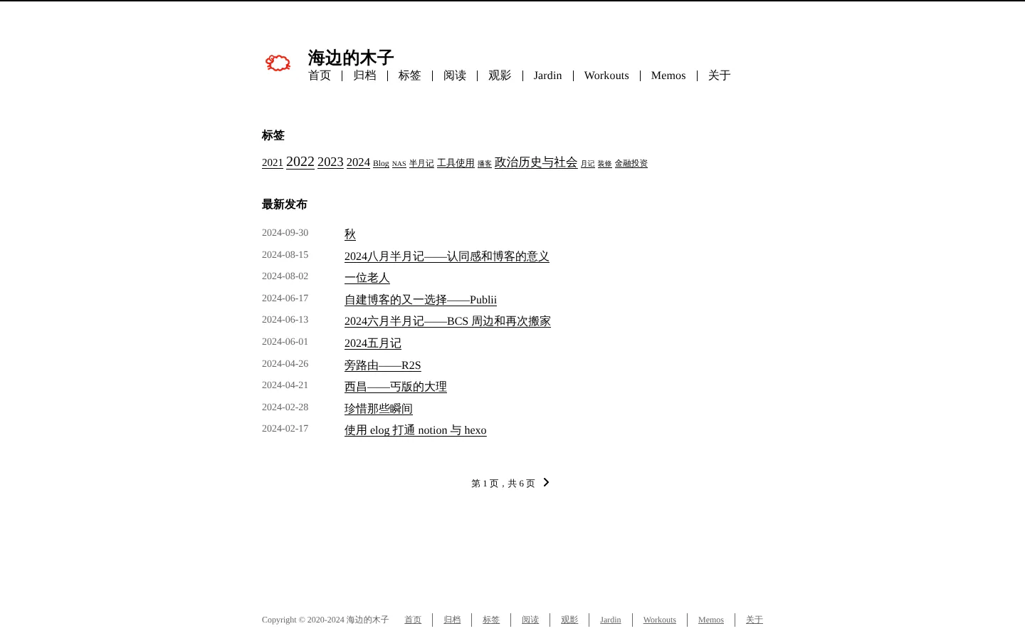 海邊的木子 的首页截图
