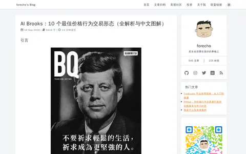 forecho's blog 的首页截图