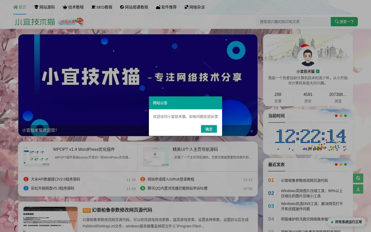 小宜技术猫 的首页截图