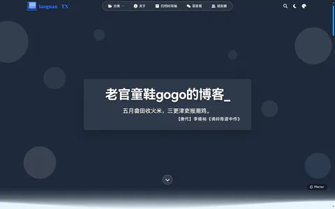 老官童鞋gogo的博客 的首页截图