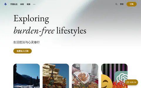 平替生活 的首页截图