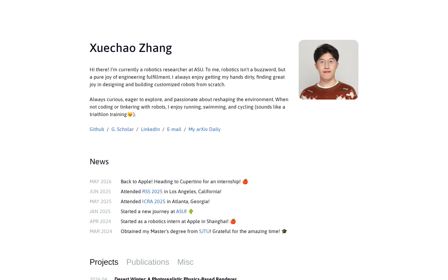 Henrik's Blog 的首页截图