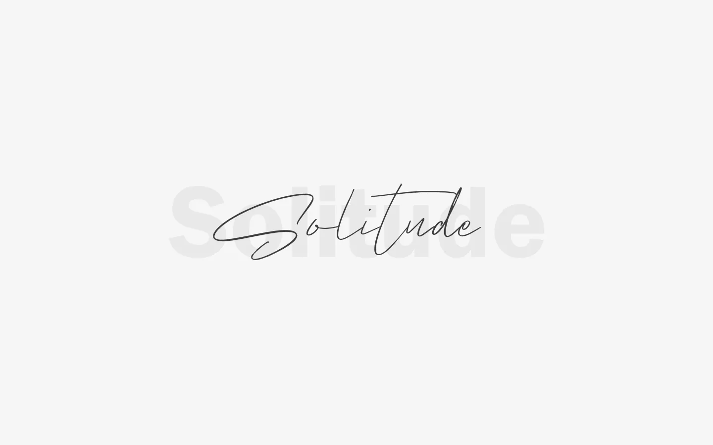 Solitude 的首页截图