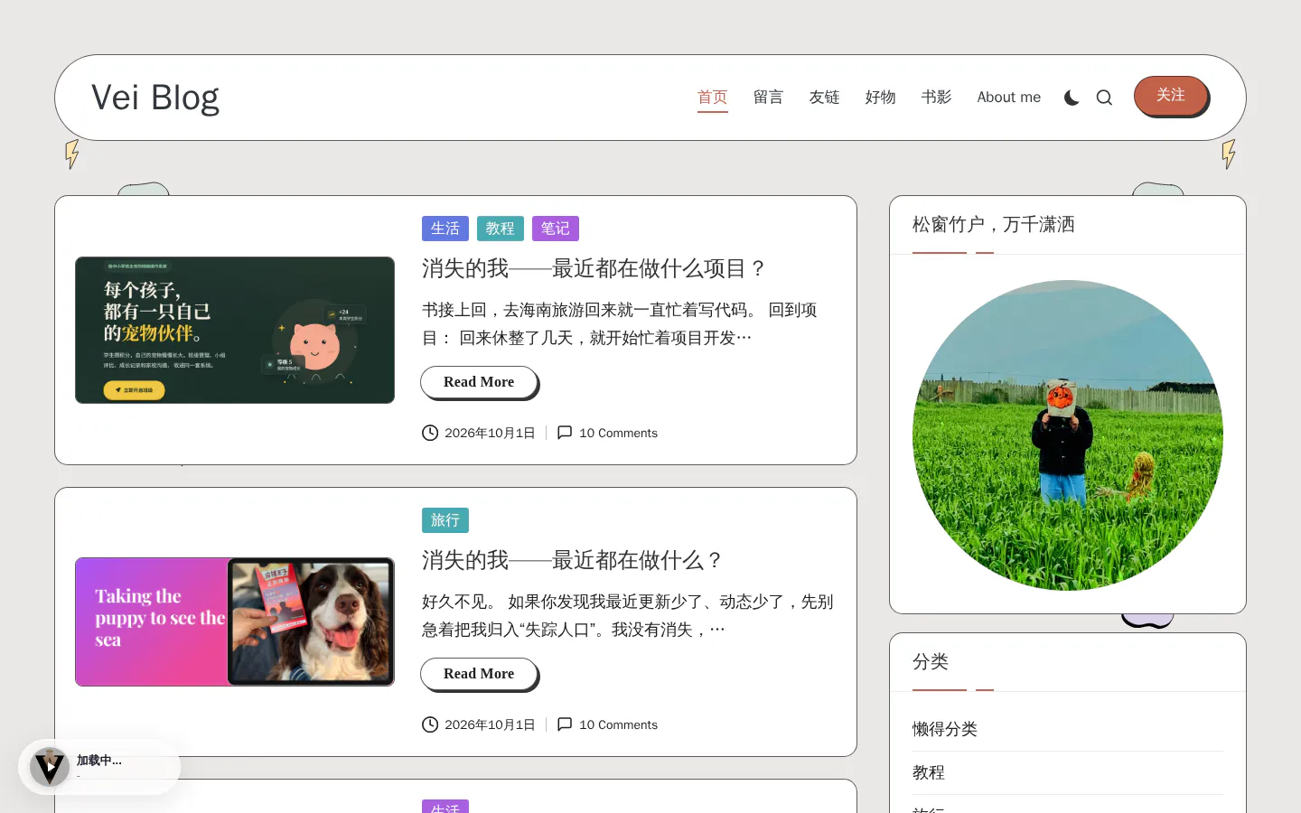 Veitzn的小屋 的首页截图