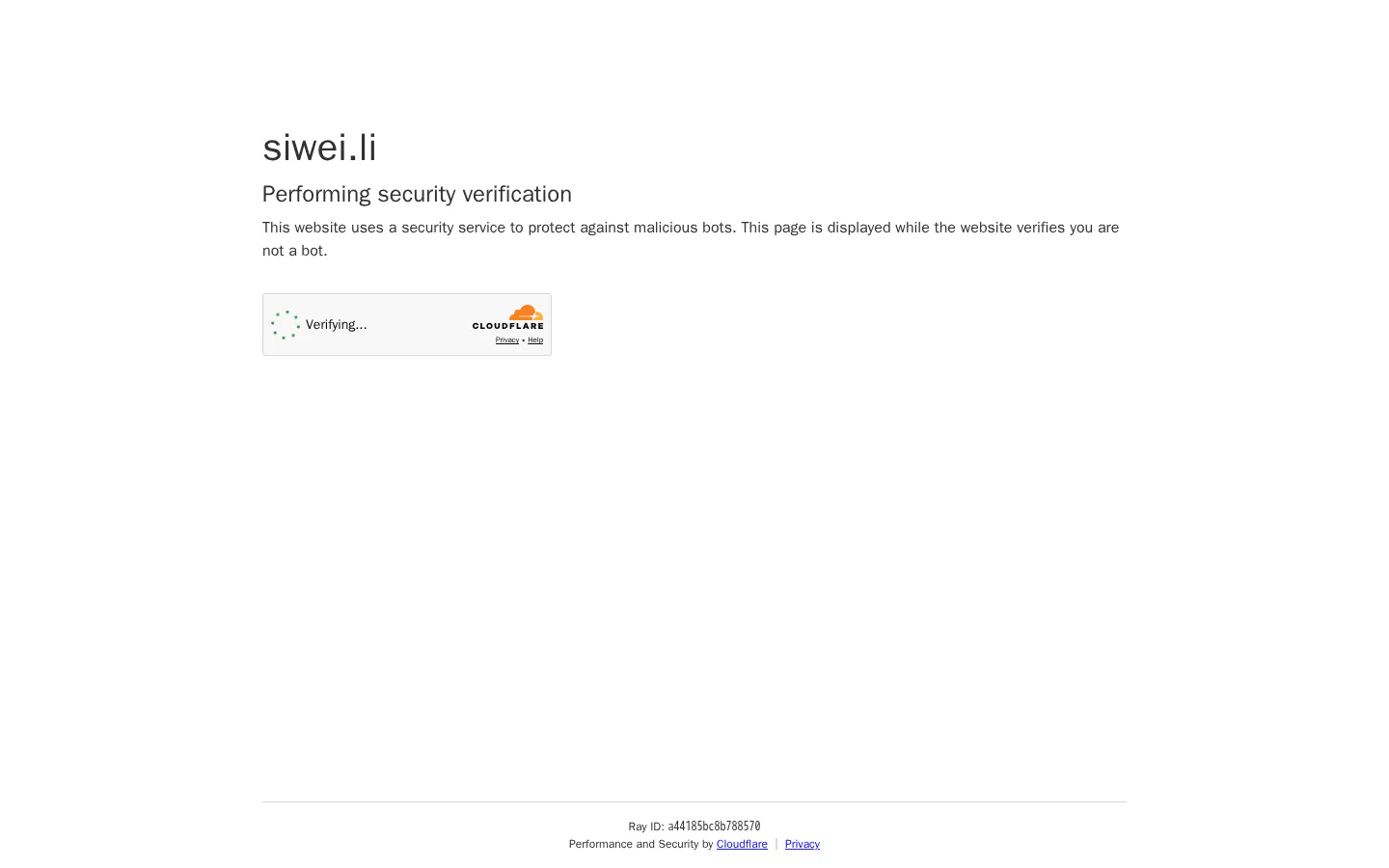 Siwei Li 的首页截图