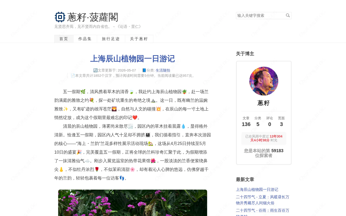 蔥籽·中國菠蘿閣 的首页截图