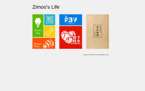 Zimoo's Life 的首页截图