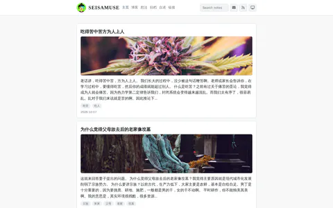 seisamuse 的首页截图